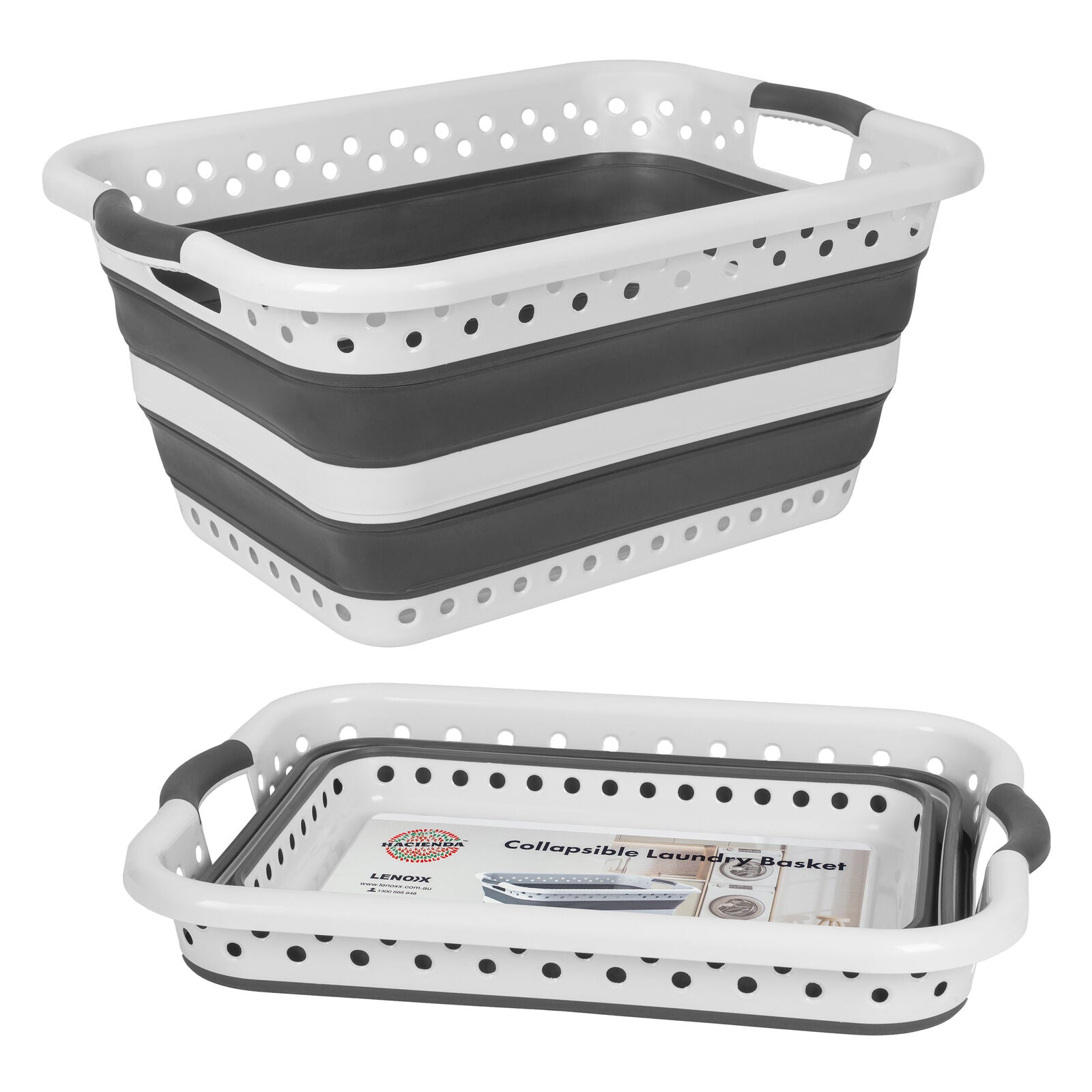 45L Space Saving Laundry Basket, Collapsible Hamper for Dorms, RVs, Homes & Garages