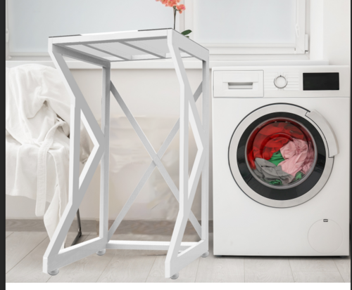 Fixed-Height Dryer Stand for Front Load Washers | Freestanding Steel Frame