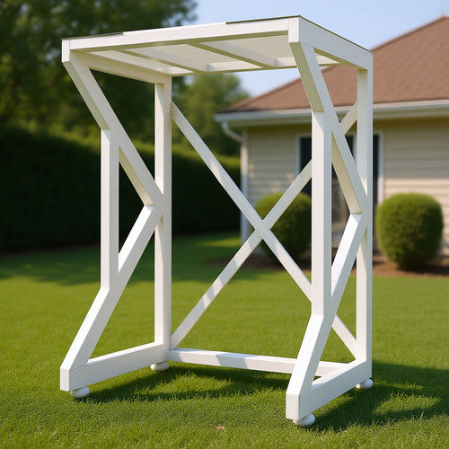 Fixed-Height Dryer Stand for Front Load Washers | Freestanding Steel Frame