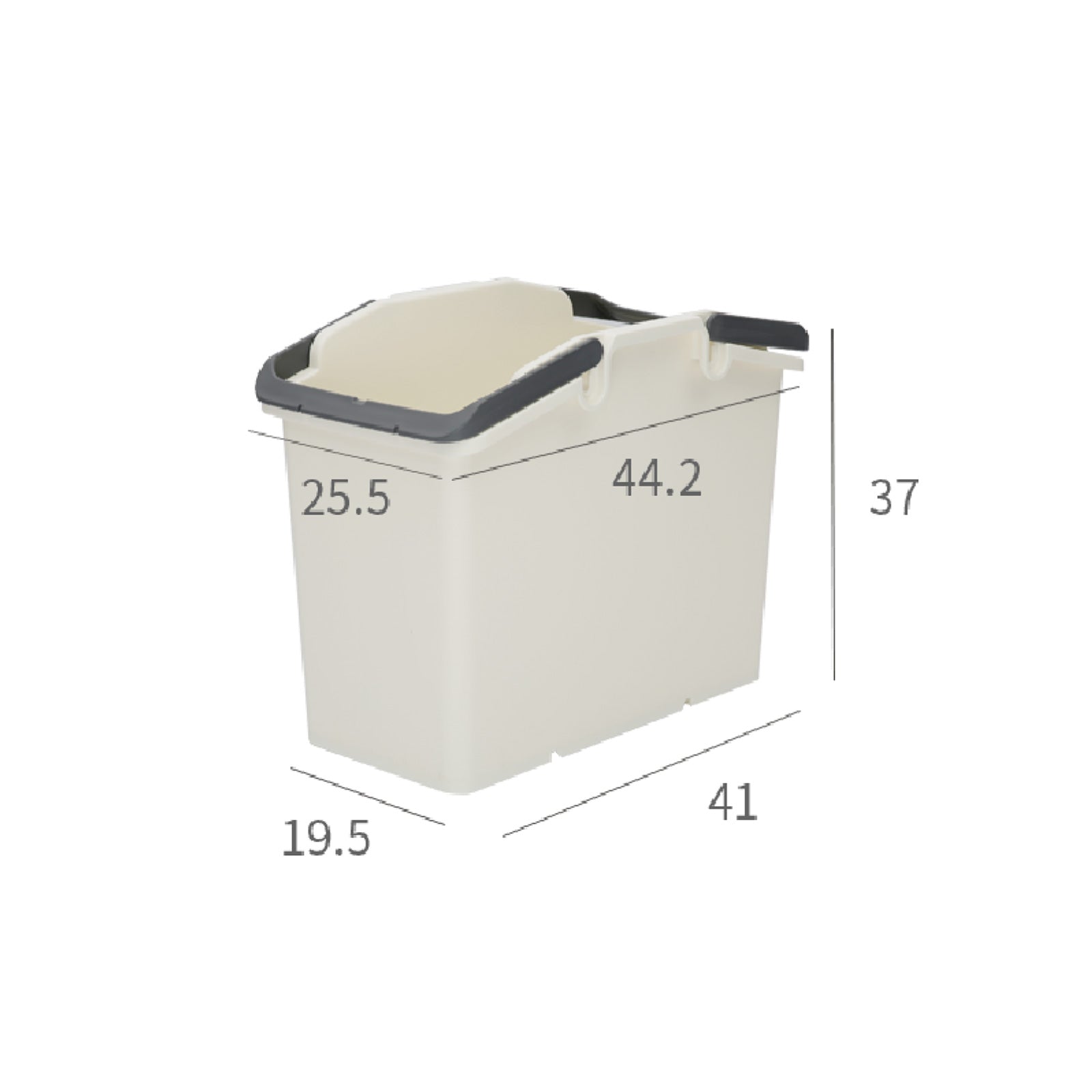 Stackable Laundry Baskets | 2 Piece Set | Dark Grey