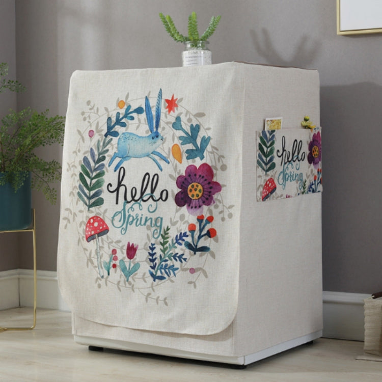 Drum Washing Machine Dust Cover with Pocket 83 × 60 × 60 cm | Hello Rabbit