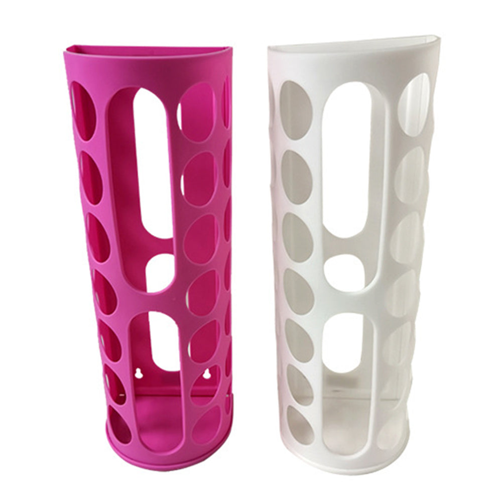 Vibe Geeks Handy Laundry Grocery Bag Storage Holder - Pink