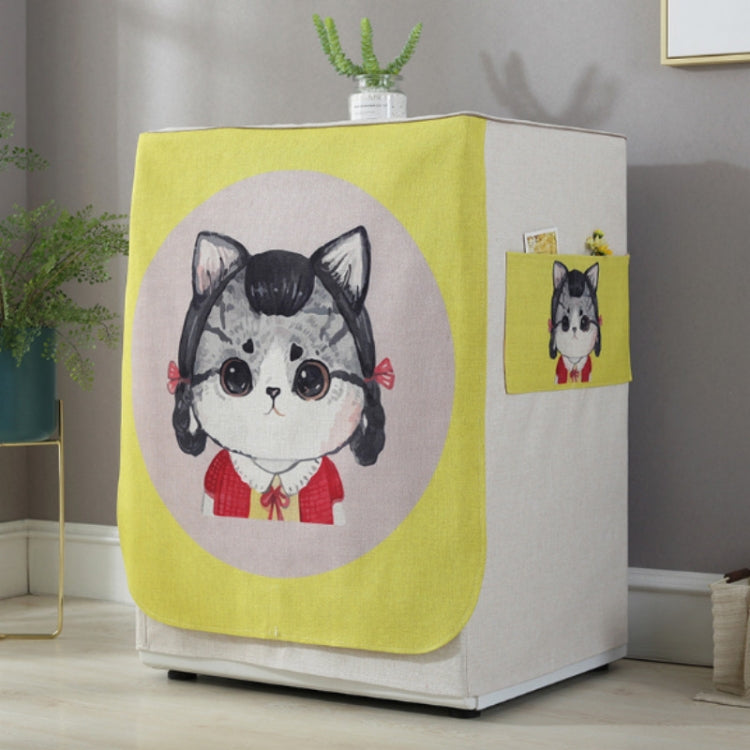 Drum Washing Machine Dust Cover with Pocket 83 × 60 × 60 cm | Cat