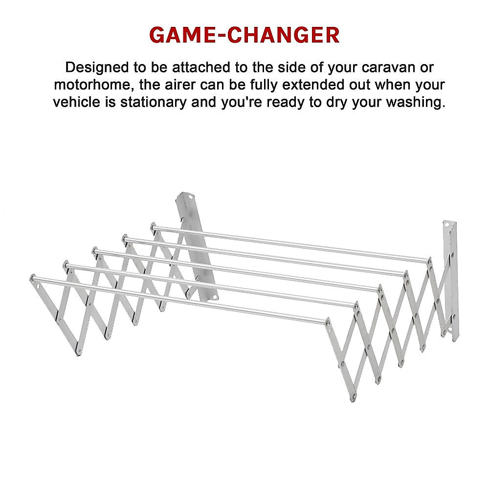 Pull-Out Clothes Airer for Small Laundries – Expanding Wall-Mounted Drying Line