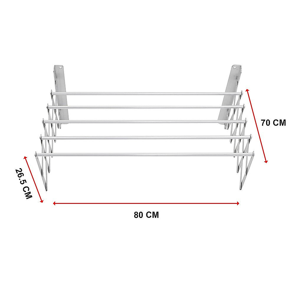 Pull-Out Clothes Airer for Small Laundries – Expanding Wall-Mounted Drying Line