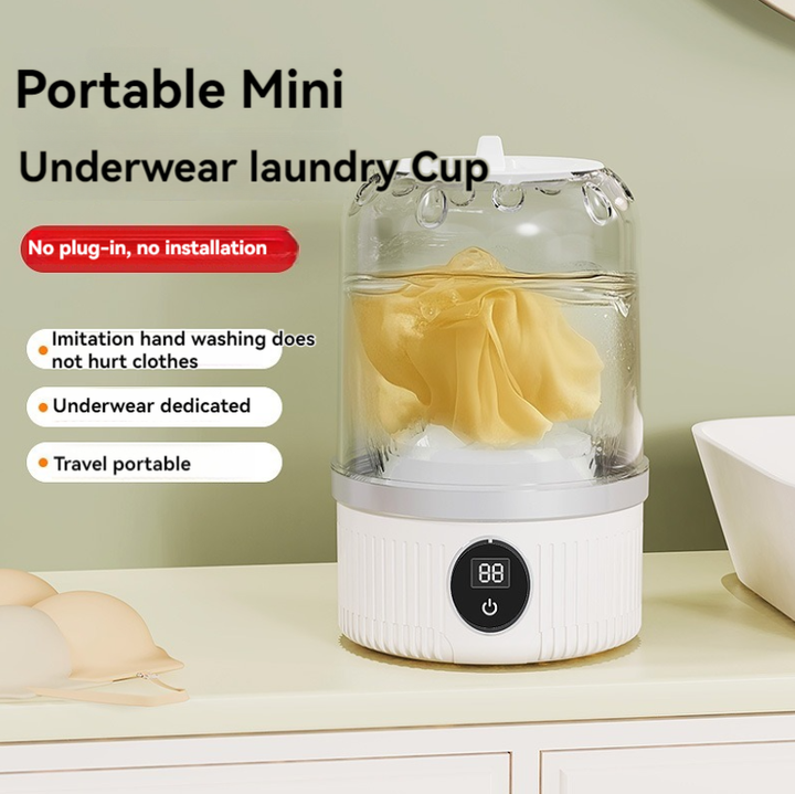 Rechargeable Portable Mini Washing Machine for Delicates & Socks USB-C | Blue