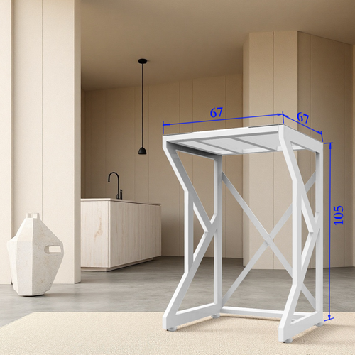 Fixed-Height Dryer Stand for Front Load Washers | Freestanding Steel Frame
