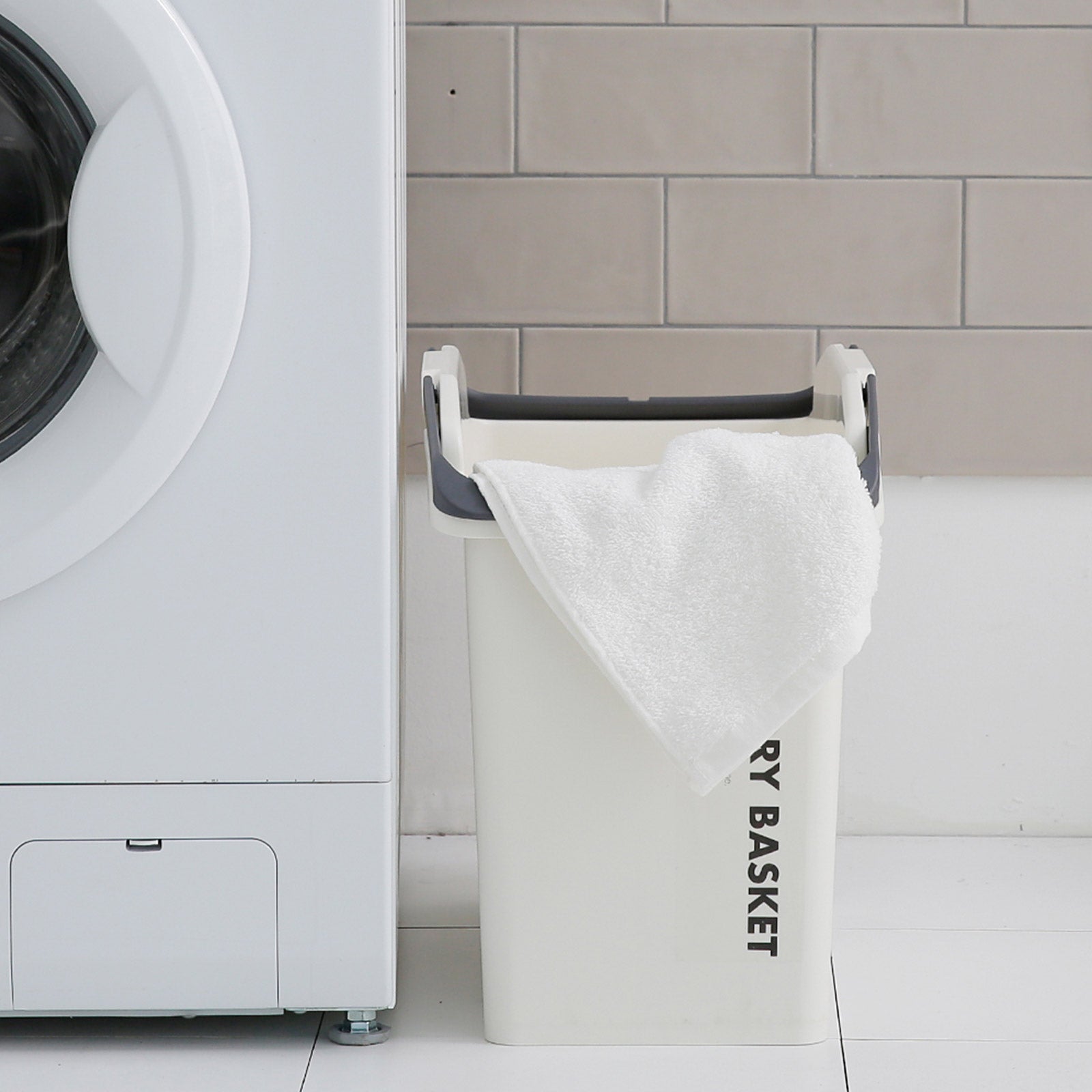 Stackable Laundry Baskets | 2 Piece Set | Ivory