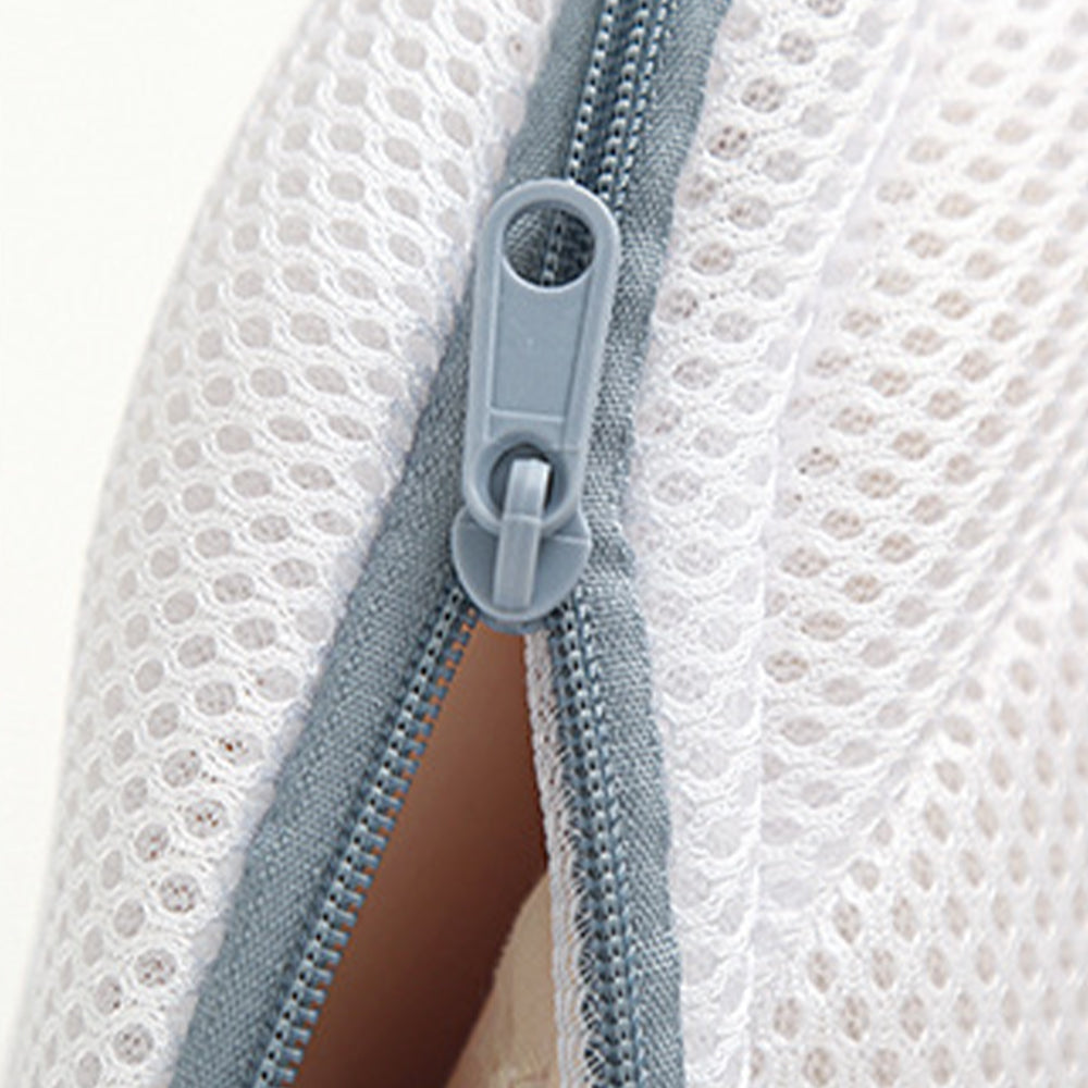 Vibe Geeks High Permeability Mesh Bra-shaped Lingerie Laundry Bags with Handle and Zipper - Blue
