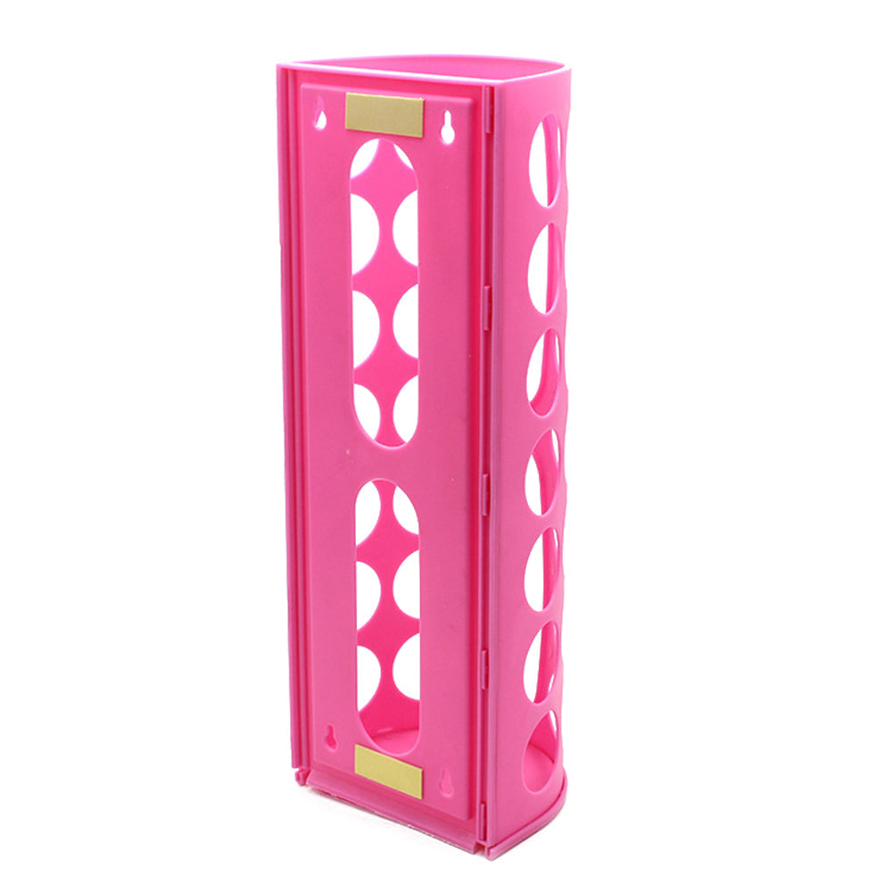 Vibe Geeks Handy Laundry Grocery Bag Storage Holder - Pink