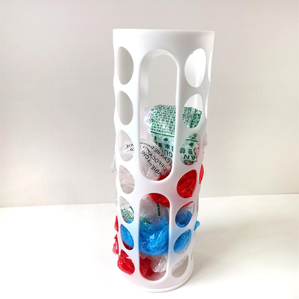 Vibe Geeks Handy Laundry Grocery Bag Storage Holder - Pink